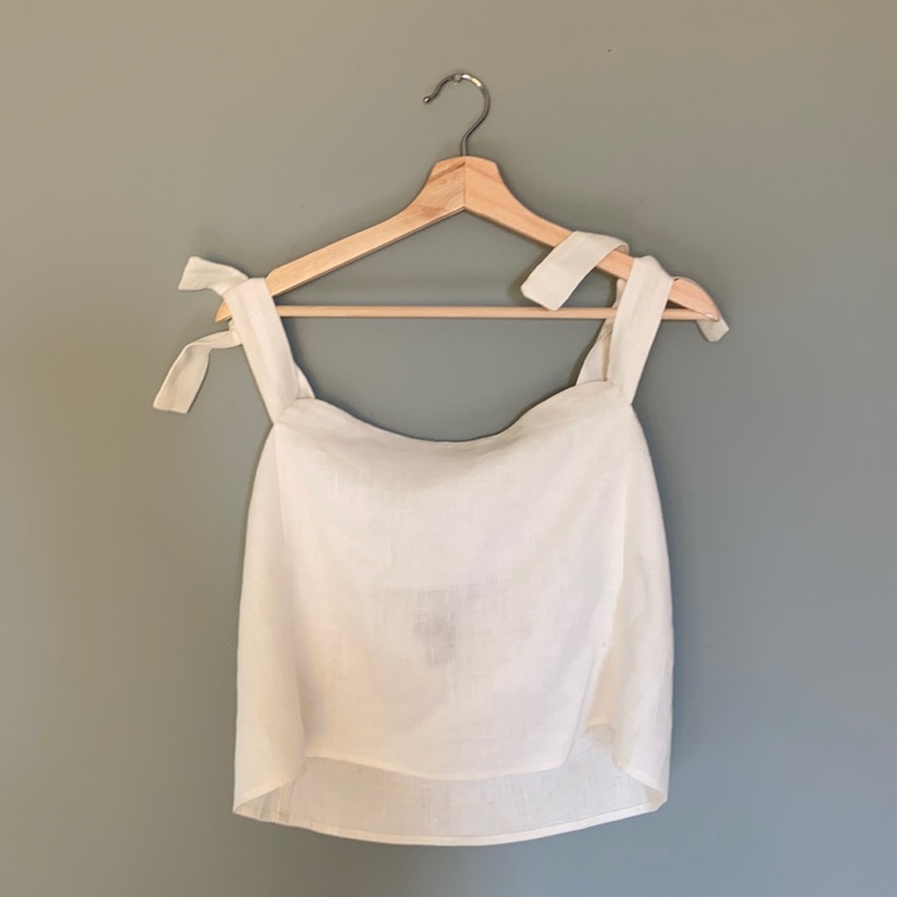 Reformation Linen Tank Top